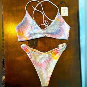 NWT - SKATIE bikini size XL top Betsy bottom Suzanne in WOODSTOCK